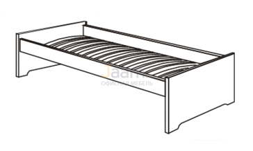 Мебель для гостиниц Кровать на металлическом основании R5527