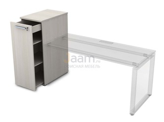 Мебель для персонала Офисная тумба с выкатной секцией высокая 9Т.009