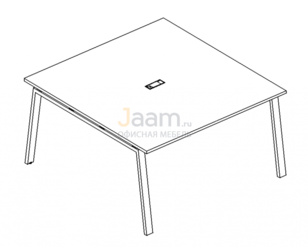 Стол для переговоров Стол для переговоров на металлокаркасе TRE Б3 133 БП