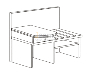 Мебель для гостиниц Стол багажный левый R5117