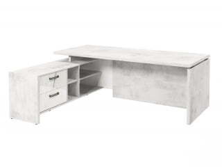 Стол руководителя с опорной тумбой Festus FB-121L.GG 1800x2100x750