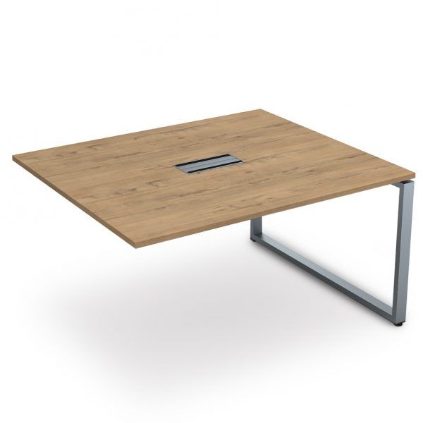 СПГК-О.926 Стол системы БЕНЧ переговорный, конечный (1200x1200x750) (TeakwoodСерый)