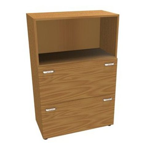 Шкаф средний, 2 ящика для файлов Z2 IDE286M 860x450x1310 (Орех каналетто)