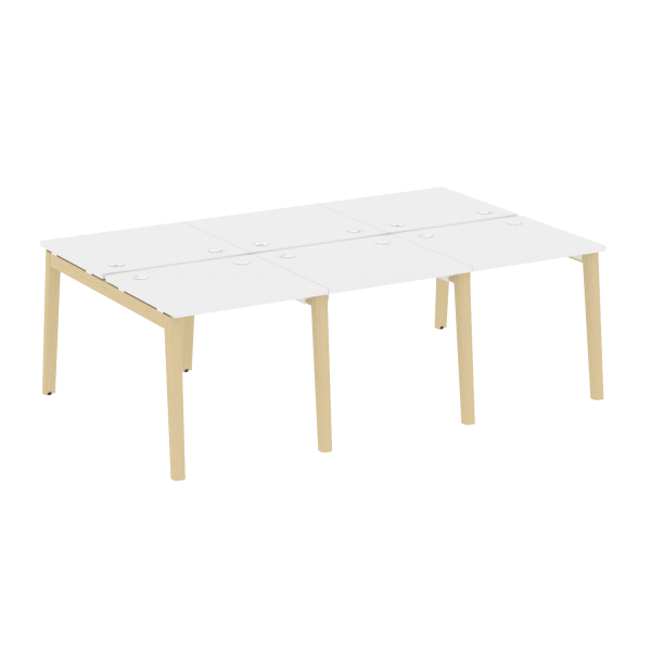 Рабочая станция на деревянных опорах Onix Wood OW.D.RS-6.0.7 2340x1475x750