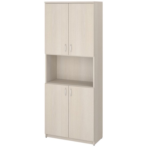 Шкаф закрытый с нишей Этюд 2593 768x370x1994 (Шамони светлый)
