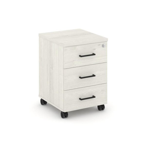 Тумба мобильная 3 ящика стандартные колеса SN.TM-002 (416х460х611)