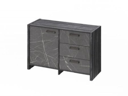 Тумба для документов для документов Festus FB-12-01.G 1222x460x806 (Древесина Графит/Камень Пьетра Гриджиа черный)