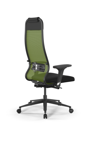 Кресло для руководителя Метта SynchroSit 10 B1-111D - X2+UMF(X1) /Ub00/Wh00/D02P(M24.B11.G19.W02)