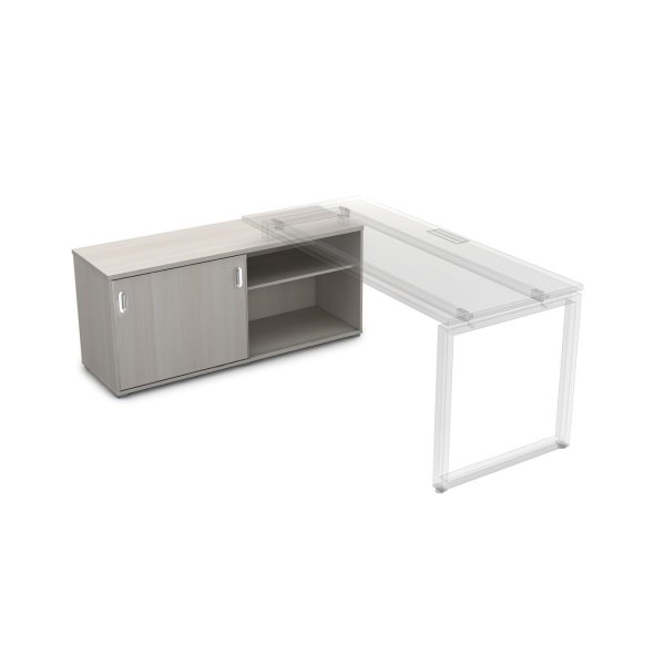 Тумба купе опорная Gloss 9НТ.015 1400x450x620 (Ivory)