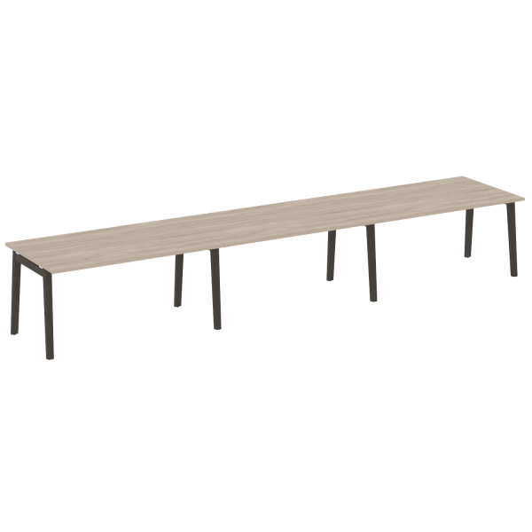 Стол переговорный на деревянных опорах Onix Wood OW.PRG-3.4 4740x980x750