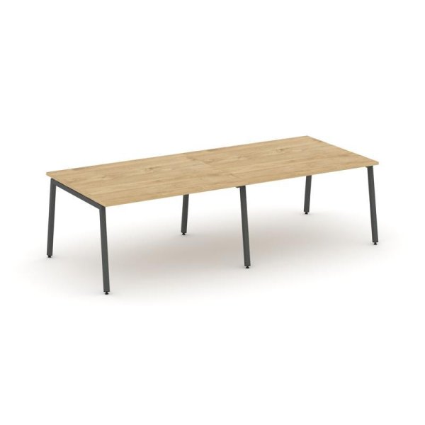 Стол переговорный SN-4A.SPRG-044.3 (3160х1180х750) (Тиквуд Светлый/Металл Антрацит)