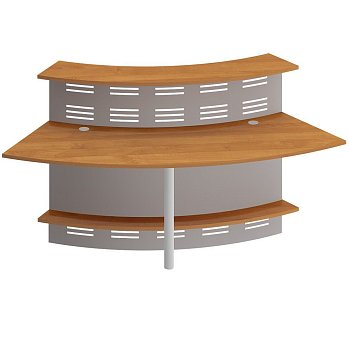 Модуль ресепшен с опорой и экраном угловой Формула ФР 464 +ФР 479 ХР 2090x930x1100