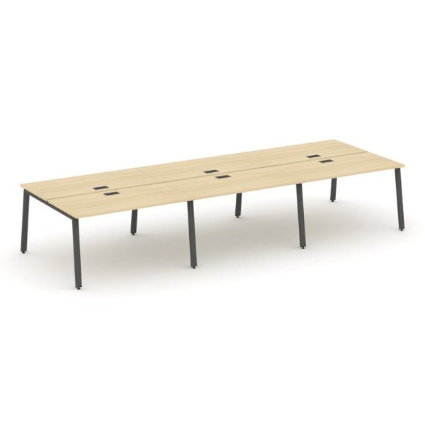 Рабочая станция 2-х сторонняя SN-6A.DRS-063 (4140х1232х750) (Акация Лорка/Металл Антрацит)