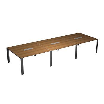 Стол для переговоров П-опоры, ноги-хром X7 X7R06 C 4800x1400x720