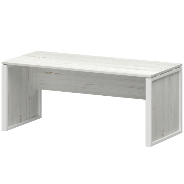 Стол руководителя Аргентум-М НТМ-180 1800x800x750 (Сосна винтер/Белый)