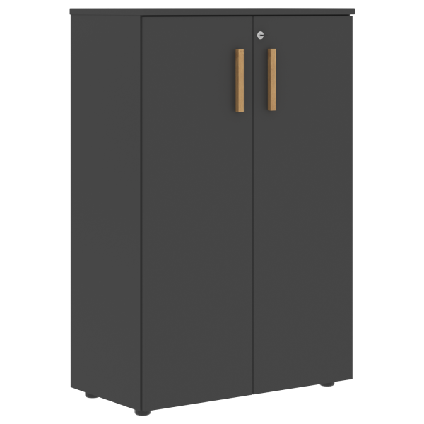 Шкаф с глухими средними дверьми Forta FMC 80.1(Z) 798x404x1197 (Черный графит)
