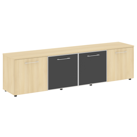 Тумба модульная черные двери LT-TS 4.5 2200x450x580