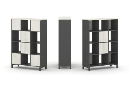 Набор стеллажа 1 сторонний, 4 яруса SN.NS-431 (1121х400х1615)