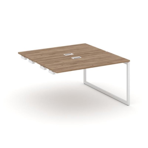 Стол-приставка к опорным элементам SN-4O.DPRS-001 (980х1232х750) (Дуб Табак/Металл Белый)