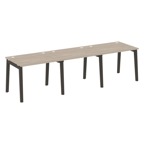 Рабочая станция на деревянных опорах Onix Wood OW.RS-3.1.8 2940x800x750