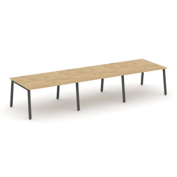 Стол переговорный SN-6A.SPRG-052.3 (3540х1180х750) (Тиквуд Светлый/Металл Антрацит)